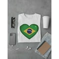 thumbnail image 3 of Heart Shape Brazilian Flag Tee Men's -Image by Shutterstock, 3 of 4