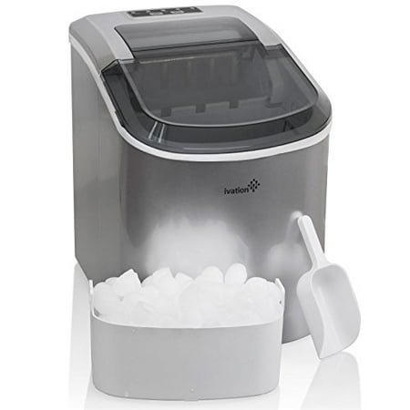 Portable Ice Maker - Counterop Design - 2 Selectable Cube
