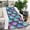 Mermaid Scales Pattern, variant on Skulls with Fire Pattern Blanket,Comfortable Soft Flannel Throw Blanket,All Season,Warm Lightweight Blankets for Sofa Bed Couch Living Room Chair,30"x40"(80x100cm)