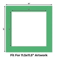 thumbnail image 2 of Bright Green Picture Frame Mat for 16x16 Frames - Fits 12x12 Photos - 1 Mat, 2 of 7