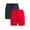 Dark Navy/Brilliant Red, variant on George Men's and Big Men's Swim Trunks, 6'' Inseam, 2-Pack, Sizes S-3XL