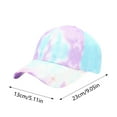 thumbnail image 2 of Outdoor Sun Baseball Cap - 3D Printed Tie Dye Snapback Hat for Unisex Summer Adventures, 2 of 5