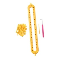 Yunhgft Knitting Loom Set DIY Machine Adjustable Peg Crochet Loom Knitter Handmade Craft Style B