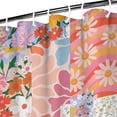 thumbnail image 3 of Pioneer Flower Floral Print Pattern Shower Curtain 36"x72" ,Bathroom Decorative Shower Curtains Set with 12 Hooks,Modern Waterproof Washable Shower Curtain, 3 of 6