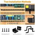 thumbnail image 4 of ZESEN Regleta de alimentación larga de 12 salidas con cable de 15 pies, protector contra sobretensiones industrial de alta resistencia, certificado ETL, ideal para talleres, garajes y bancos de trabaj, 4 of 5