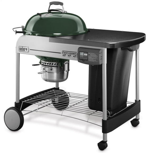 Asador Weber Verde Performer Deluxe 22 Pulgadas Gas con Touch-N-Go y Temporizador LCD Extraíble