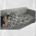 thumbnail image 6 of Floral Soft Flannel Fleece Blanket, Mixed Style Vintage Texture Watercolor and Hand Drawn Foliage and Leaves with Birds, Cozy Plush for Indoor and Outdoor Use, 70" x 90", Multicolor, by Ambesonne, 6 of 6