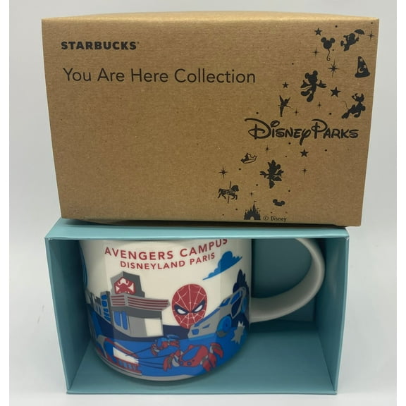 Disney Disneyland Paris Avengers Campus Starbucks Coffee Mug New with Box