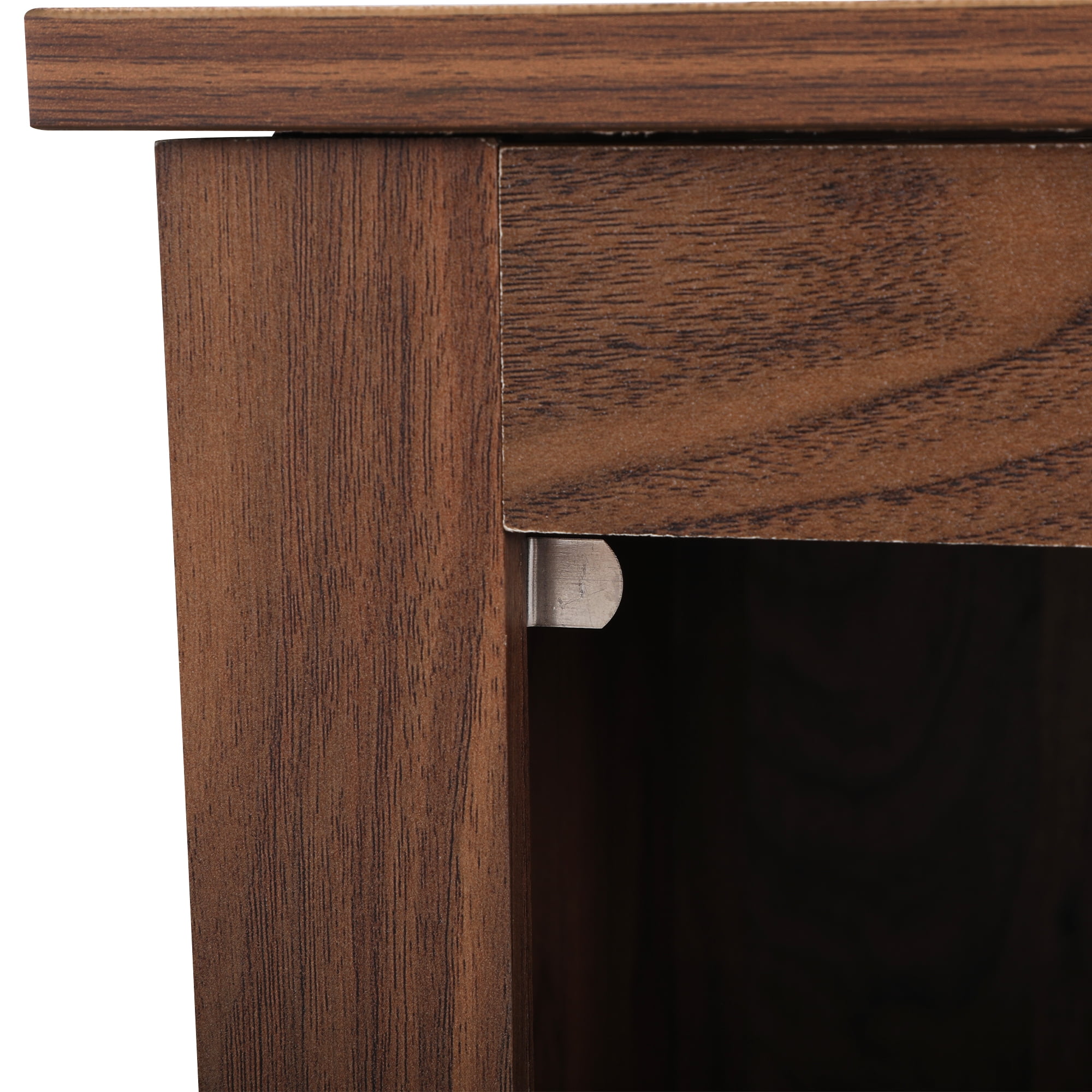 Lowestbest 2-Piece Retro Wooden Coffee Table, Bedside Table Display Cabinet, Brown Lowestbest 2-Piece Retro Wooden Coffee Table, Bedside Table Display Cabinet, Brown