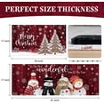 thumbnail image 6 of Merry Christmas Kitchen Rugs and Mats for Floor Set of 2,Snowman Xmas Trees with Snowflake Winter Holiday Sink Mat Non Skid Washable for Home Farmhouse Decor 17"x47"+17"x30", 6 of 6