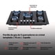 thumbnail image 5 of Parrilla de gas 5 quemadores cristal 76cm Capella OdipO Cristal Templado Negro 5 Quemadores, 5 of 5