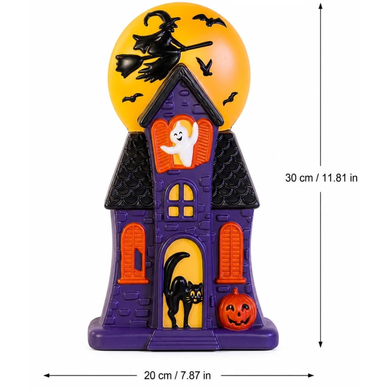 2026 Summerween Haunted House Blow Mold Light Up Purple Glow