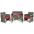 thumbnail image 4 of Patiojoy 8-Piece Outdoor Patio Furniture Set Rattan Wicker Conversation Sofa Set, 4 of 7