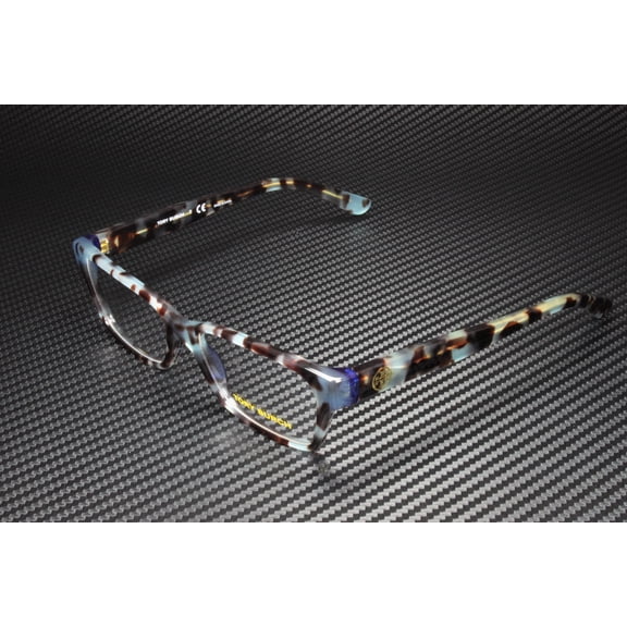 Tory Burch TY 2080 Plastic Womens Rectangle Eyeglasses Light Blue Tortoise 53mm Adult