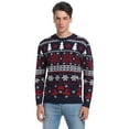 thumbnail image 3 of Purcoar Matching Family Christmas Sweater Reindeer Snowflakes Pullover, 3 of 10