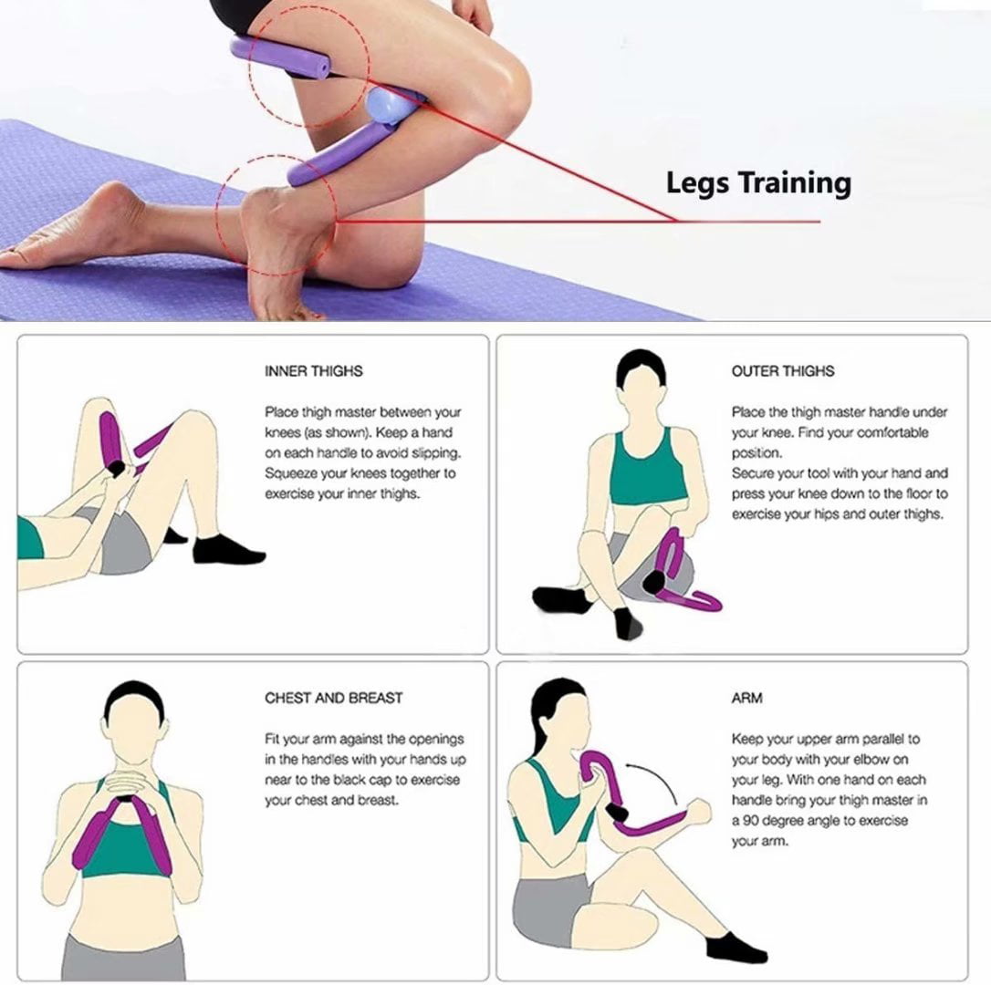 Leg Arm Thigh Inner Outer Fat Master Exercises Trainer Slim Muscle Workout . 