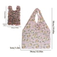 thumbnail image 2 of Bomd Reusable Shrink Grocery Bags, Colorful Flower Pattern Shopping Tote Bag, Portable Eco Handbag Multifunctional Storage Bag for Groceries Travel Beach Outdoor Daily Use Pink, 2 of 6