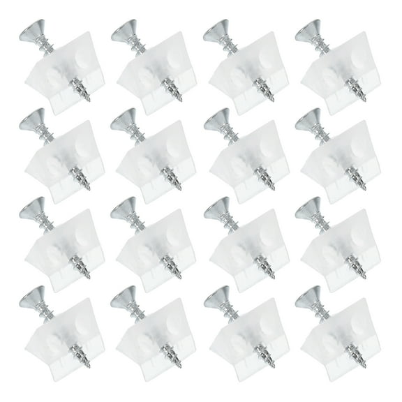 WEUVEB Clear Plastic Drawer Brackets for Cabinets, Replacement Hardware, Easy to Install, Versatile Use for Furniture Drawers
