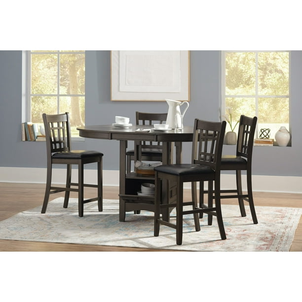Lavon Oval Counter Height Table Medium, Oval Counter Height Dining Table With Leaf