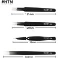 thumbnail image 2 of Precision Tweezers Set, CPDD ESD Anti-Static Stainless Steel Tweezers Kit Curved Tweezers for Craft, Jewelry, Electronics, Laboratory Work (10PCS), 2 of 8