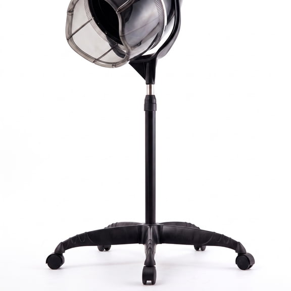 ALPULON Standing Salon Hood Hair Dryer with Rolling Wheels and Adjustable Timer for Home and Professional Styling, Black