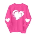 thumbnail image 4 of Valentines Women Shirts Love Heart Graphic Long Sleeve Funny Sweater Shirt Pullover Tops Festival Red Sweatshirts, 4 of 9