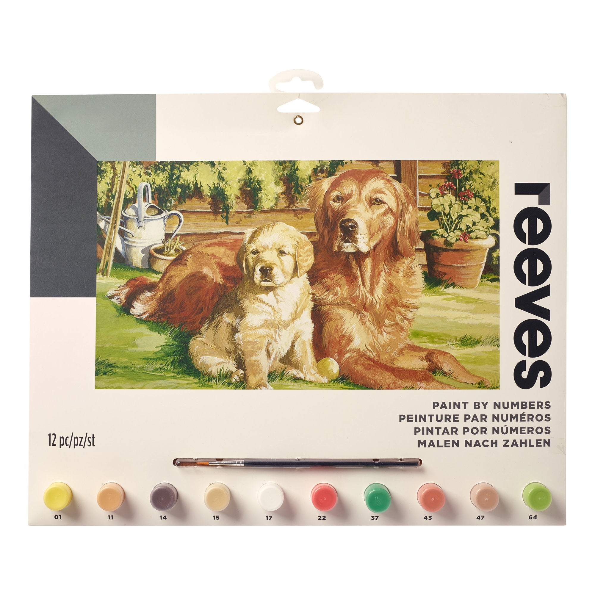 Reeves Large Paint by Numbers Set Dog World
