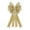 Gold, variant on 6 Pack Large Glitter Wreath Bows for Christmas Outdoor Decorations, Organza Twist Tie Ribbons for Crafts, Xmas Gifts Present Wrapping, 16*10 in
