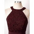thumbnail image 6 of YiZYiF Womens Floral Lace Bodice Bridesmaid Prom Dress Wedding Party Dress, 6 of 7
