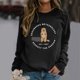 thumbnail image 3 of Gibobby Temperamento Pullover Top sudadera de – Sudadera del día de la Sudadera cómoda para mujer para de la (tipo 2)(Negro, L), 3 of 4