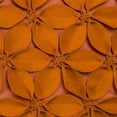 thumbnail image 3 of Rizzy Home Decorative Poly Filled Throw Pillow Solid Botanical Petals 18"X18" Orange, 3 of 3
