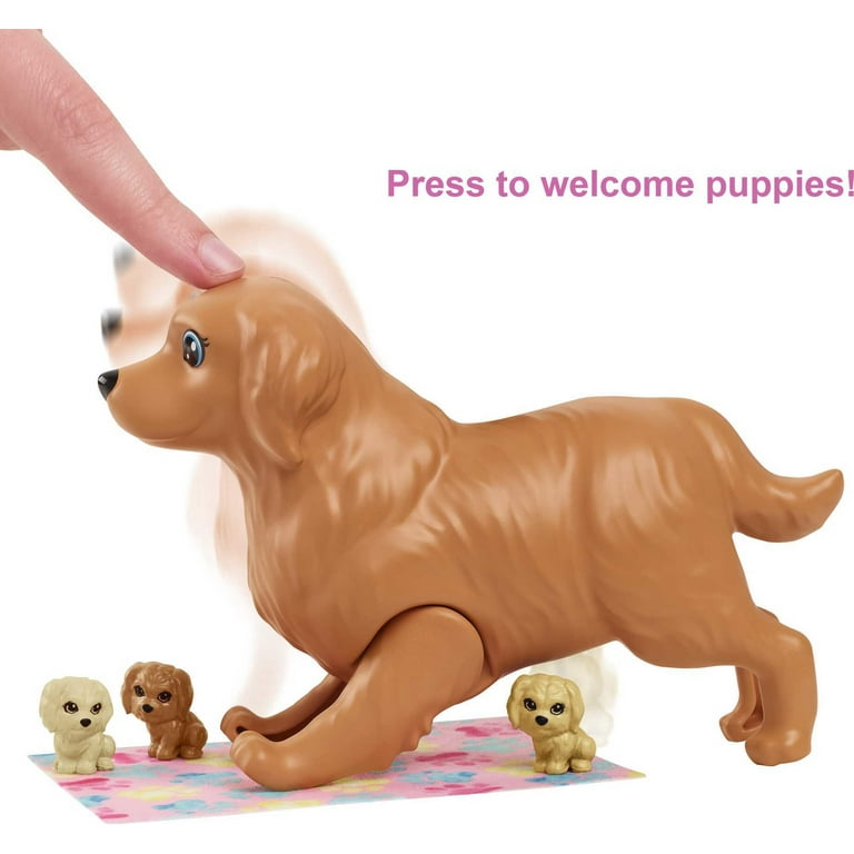 Barbie - Doll and Newborn Pups Playset