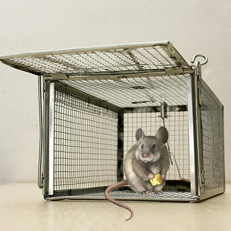 Metal Mouse Rat Trap Animal Mouse Pest Hamster Cage Control Catch Live Trap Rodent For Kitchen Home Garden 11