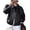 Grey, variant on Women's Faux Leather Oversized Motorcycle Jackets Fall Zip Up Jacket, Collared Neck, Button Cuff, Relaxed Fit, Long Sleeve, Casual Outerwear, Winter Coats, Fashion Clothing