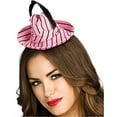 thumbnail image 2 of Women's Sexy Black and Pink Mini-Gangster Fedora Hat, 2 of 2