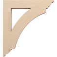 thumbnail image 3 of Ekena Millwork 5 1/2"W x 36"D x 40"H Thorton Traditional Rough Cedar Woodgrain TimberThane Bracket, Primed Tan, 3 of 6