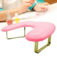 thumbnail image 6 of Dualoai Nail Arm Rest Folding Nail Art Accessories U Shape Salon Tool for Woman Home Pink, 6 of 9