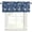 Blue, variant on Cream Wildflowers Rod Pocket Curtain Valance, Farmhouse Floral Botanical Leaves Farmhouse Window Valance for Living Room, Bedroom, Kitchen 42"W x 12"L