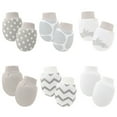 thumbnail image 2 of Kilaqueen 6 Pairs Newborn Baby Mittens Soft Elastic Cotton No Scratch Mittens Soft Elastic Infant Baby Gloves Breathable Cute Toddler Gloves 0-12 Months, 2 of 3