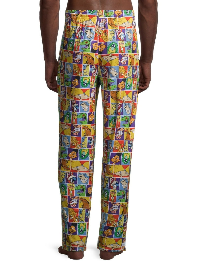 Nickelodeon Men's 1990s Character Graphic Pajama Lounge Pant, Size