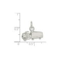 thumbnail image 2 of Semi-Trailer Truck Charm Pendant Necklace in Sterling Silver with Chain, 2 of 5