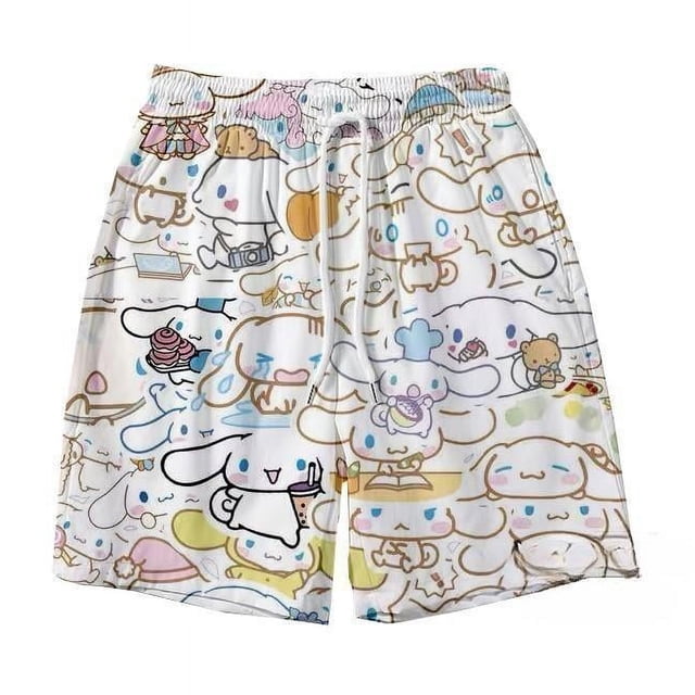 Los pantalones cortos de verano son sueltos y cómodos para dormir en casa, pantalones con estampado de dibujos animados, pijamas, pantalones casuales