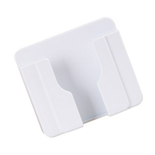 Phone Charging Box Multifunctional Waterproof Holder Bracket Universal Socket Multifunctional Adhesive Paste Style Gadget Hanger Decoration Kitchen Bathroom White
