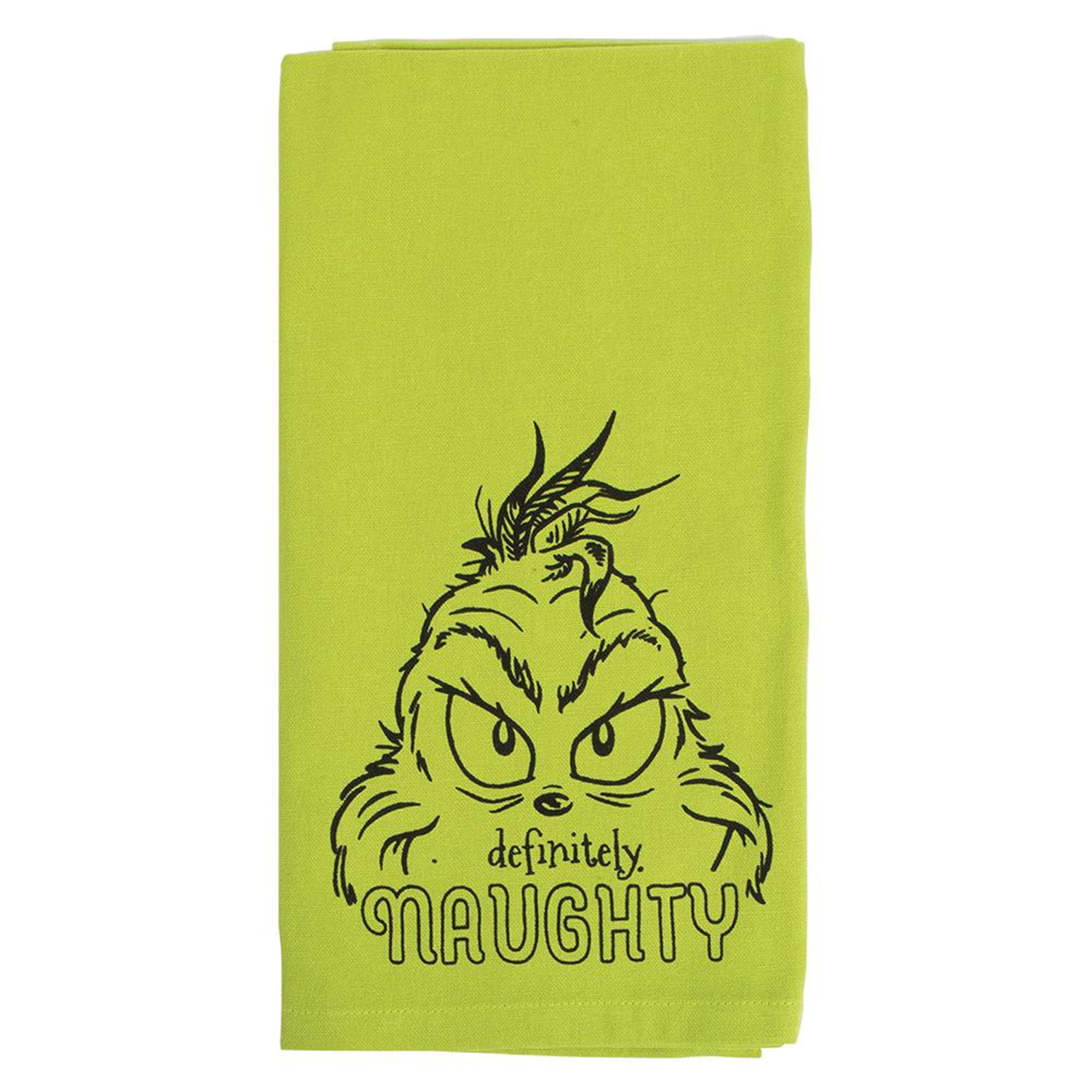 Dr Seuss The Grinch Definitely Naughty Dish Towel Walmart Canada