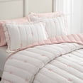 thumbnail image 3 of Romantic Embroidered Bedding Sets Microfiber Full/Queen Quilt with Ruffle Trim for Cozy Bedrooms, 3 of 9