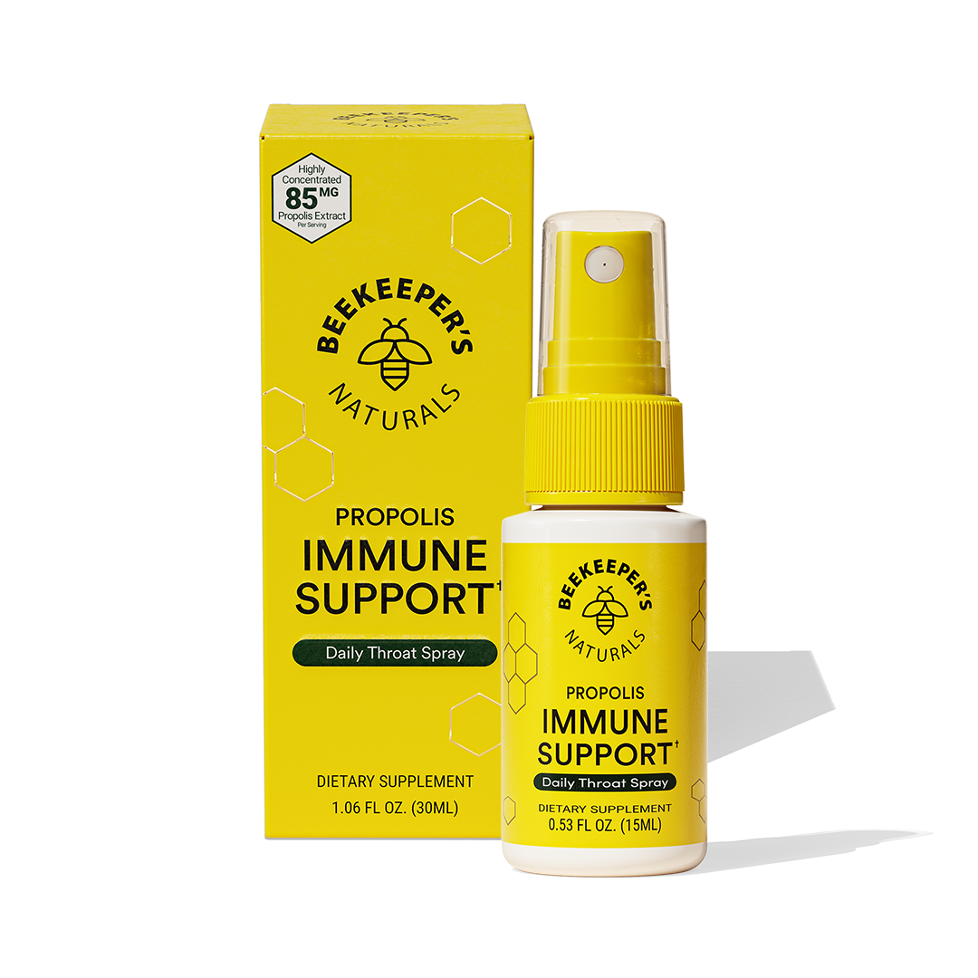 Beekeeper's Naturals B.Immune, Immune-Boosting Propolis Throat Spray, 1.06  fl oz