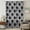 Black, White, Charcoal, variant on Grey Pink Geometric Sheer Curtains 45 Inches Long, Black White Boho Light Filering Curtains, Breathable Simi Curtain Privacy Drapes for Kitchen Bathroom Lightweight Small Window Treatment