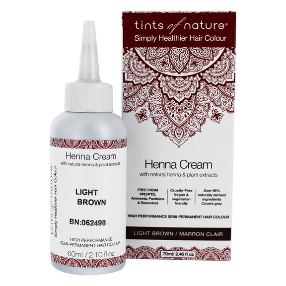 Tints of Nature Henna Cream Light Brown 2.7 oz Liquid