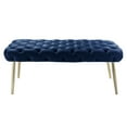 thumbnail image 3 of Nicole Miller Shiloh Banc Velour Bleu Marine/ Or, 3 of 10