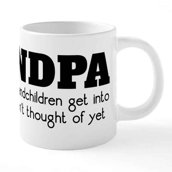 CafePress - Grandpa Mischief - 20 Oz White Ceramic Mega Mug
